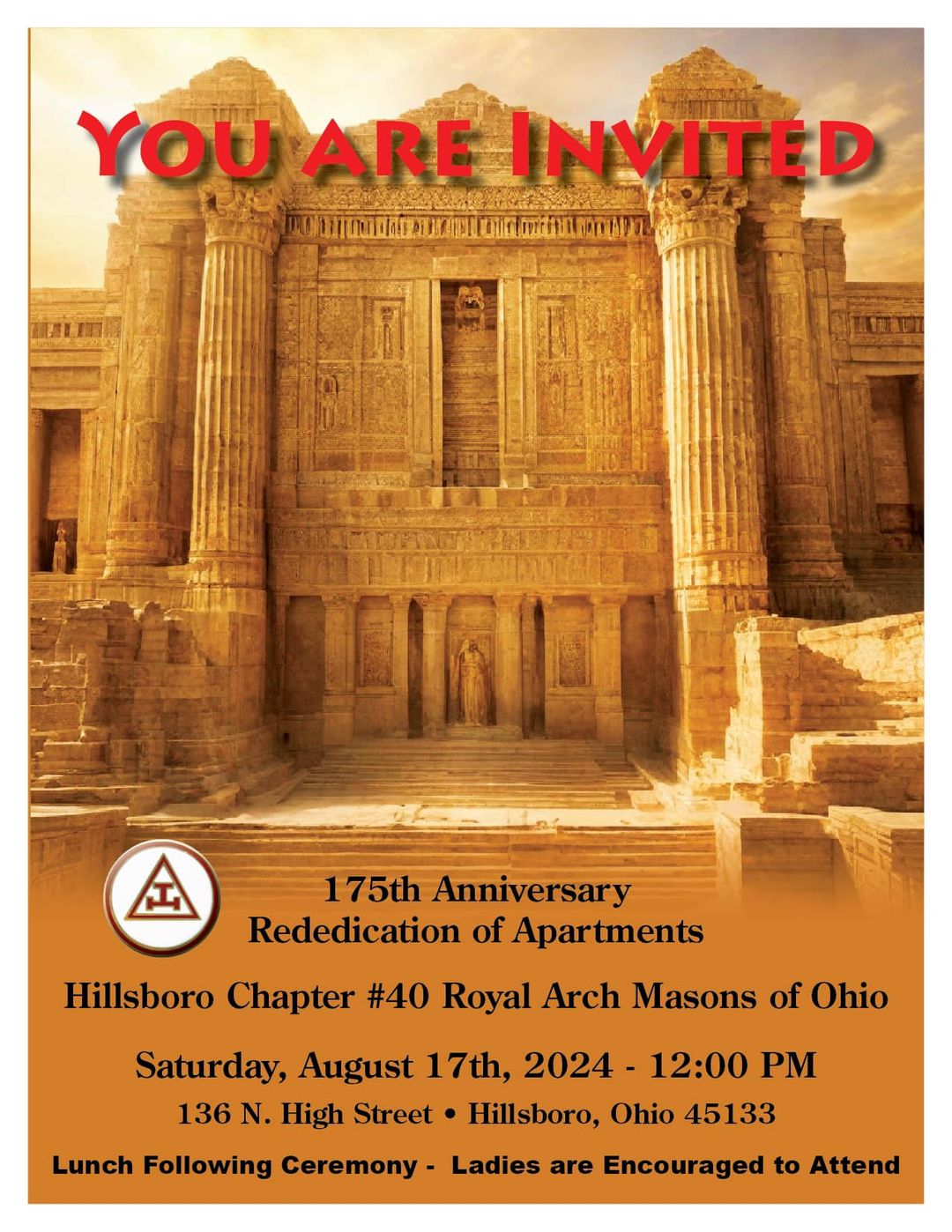 Hillsboro Chapter #40 Rededication